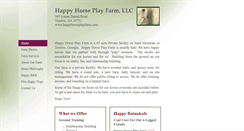 Desktop Screenshot of happyhorseplayfarm.com